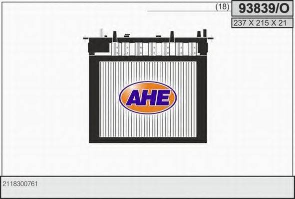 AHE 93839O Теплообменник, отопление салона