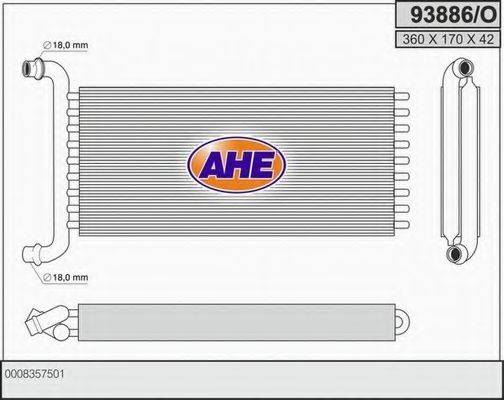 Теплообмінник, опалення салону AHE 93886/O