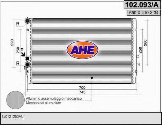 AHE 102093A Радиатор, охлаждение двигателя