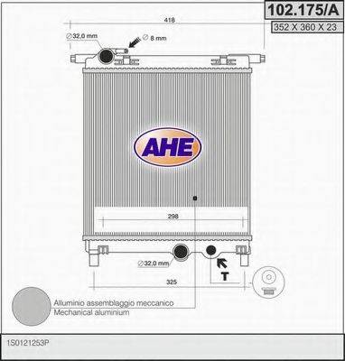Радиатор, охлаждение двигателя AHE 102.175/A
