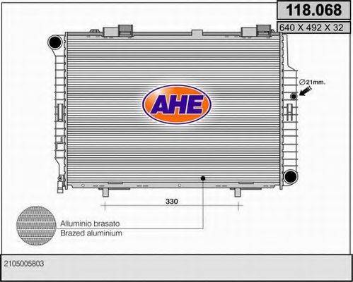 AHE 118068 Радиатор, охлаждение двигателя