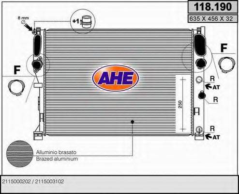 AHE 118190 Радиатор, охлаждение двигателя