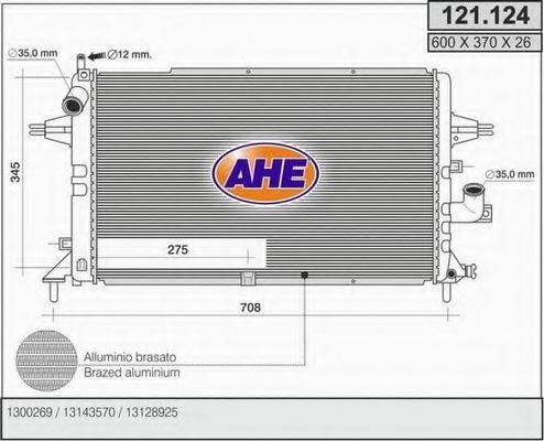 Радіатор, охолодження двигуна AHE 121.124