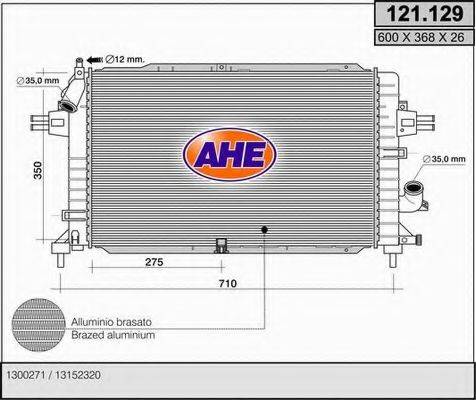 Радіатор, охолодження двигуна AHE 121.129