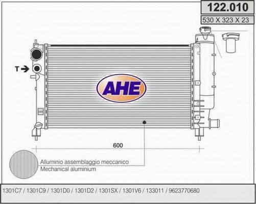 AHE 122010 Радиатор, охлаждение двигателя