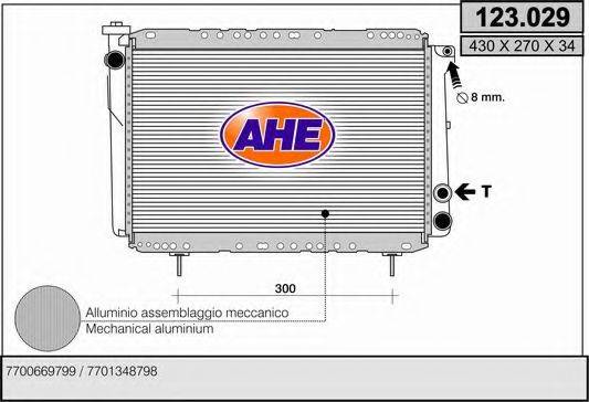 AHE 123029 Радиатор, охлаждение двигателя