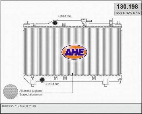 Радиатор, охлаждение двигателя AHE 130.198