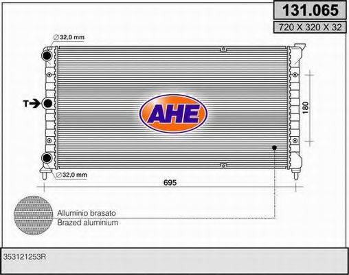 AHE 131065 Радіатор, охолодження двигуна