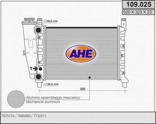 AHE 109025 Радиатор, охлаждение двигателя