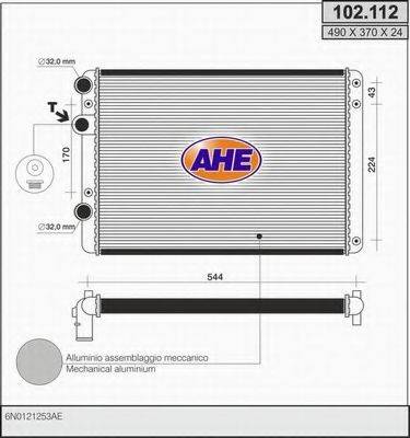 AHE 102112 Радиатор, охлаждение двигателя