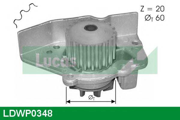 Водяний насос LUCAS ENGINE DRIVE LDWP0348