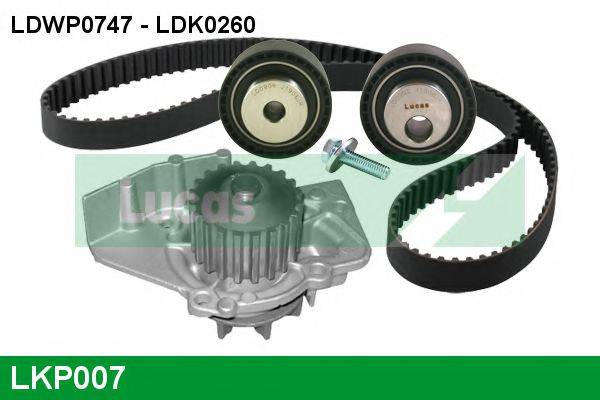 LUCAS ENGINE DRIVE LKP007 Водяной насос + комплект зубчатого ремня