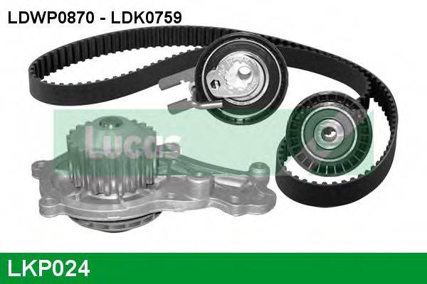 LUCAS ENGINE DRIVE LKP024 Водяной насос + комплект зубчатого ремня