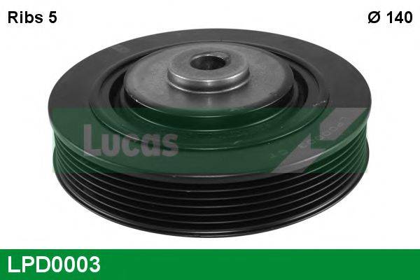 LUCAS ENGINE DRIVE LPD0003 Ременный шкив, коленчатый вал
