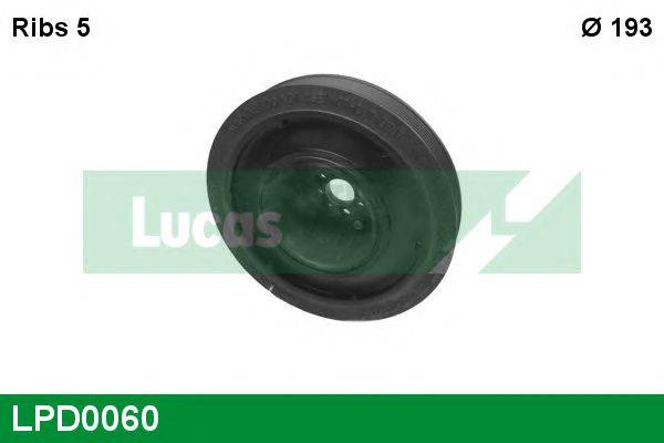 LUCAS ENGINE DRIVE LPD0060 Ремінний шків, колінчастий вал