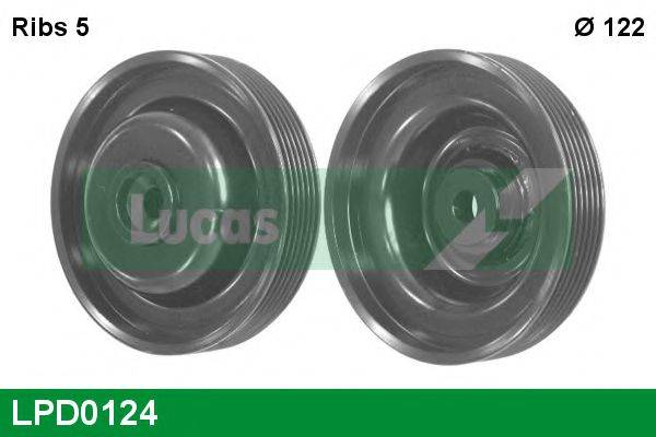 LUCAS ENGINE DRIVE LPD0124 Ременный шкив, коленчатый вал