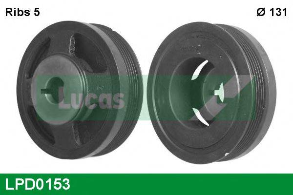 Ремінний шків, колінчастий вал LUCAS ENGINE DRIVE LPD0153