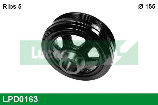 LUCAS ENGINE DRIVE LPD0163 Ременный шкив, коленчатый вал