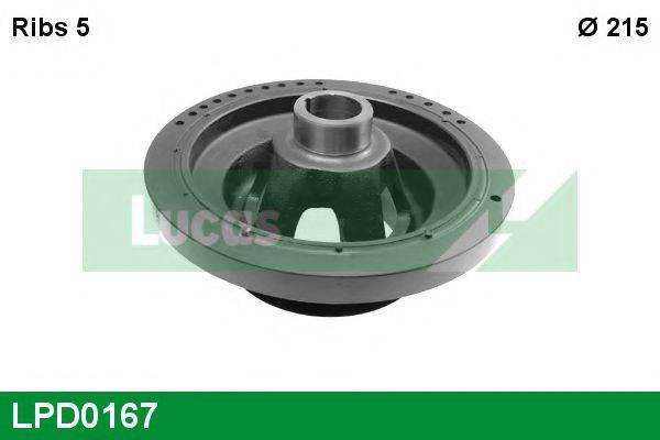 Ремінний шків, колінчастий вал LUCAS ENGINE DRIVE LPD0167