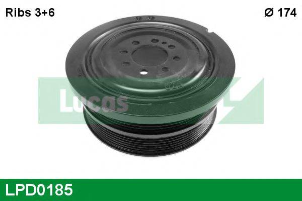 LUCAS ENGINE DRIVE LPD0185 Ременный шкив, коленчатый вал