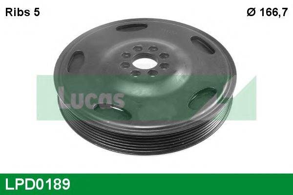 Ремінний шків, колінчастий вал LUCAS ENGINE DRIVE LPD0189