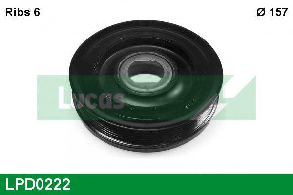 LUCAS ENGINE DRIVE LPD0222 Ремінний шків, колінчастий вал