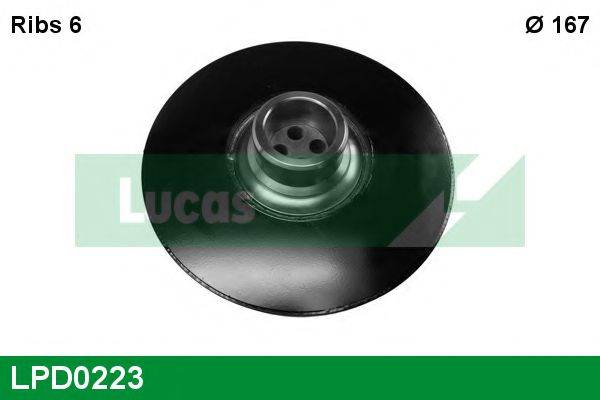 LUCAS ENGINE DRIVE LPD0223 Ременный шкив, коленчатый вал