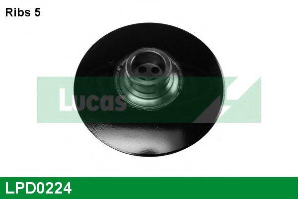 LUCAS ENGINE DRIVE LPD0224 Ременный шкив, коленчатый вал