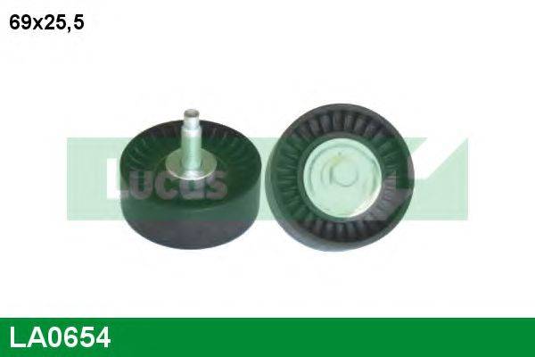 Паразитний / провідний ролик, полікліновий ремінь LUCAS ENGINE DRIVE LA0654