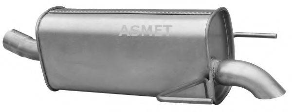 Глушник вихлопних газів кінцевий ASMET 05.184