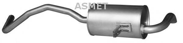 Глушитель выхлопных газов конечный ASMET 10.114