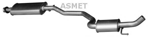 ASMET 29004 Средний глушитель выхлопных газов