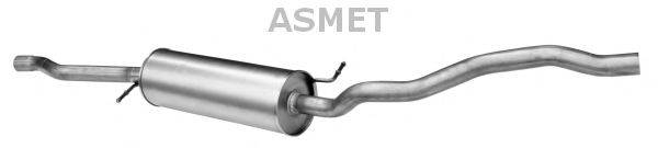 ASMET 03098 Средний глушитель выхлопных газов