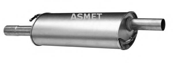 ASMET 04108 Средний глушитель выхлопных газов