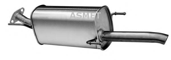 Глушитель выхлопных газов конечный ASMET 05.161