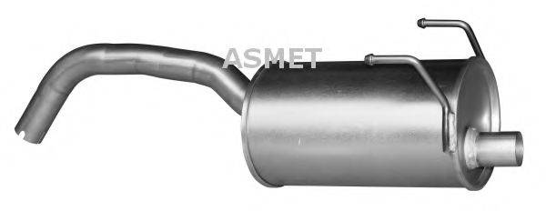 ASMET 16090 Глушитель выхлопных газов конечный