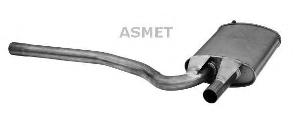 ASMET 06017 Средний глушитель выхлопных газов