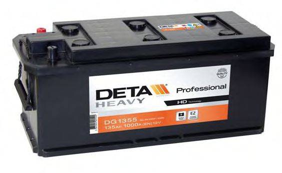 Стартерна акумуляторна батарея; Стартерна акумуляторна батарея DETA DG1355