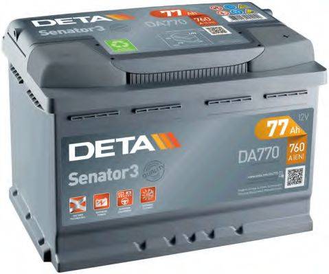 Стартерна акумуляторна батарея; Стартерна акумуляторна батарея DETA DA770