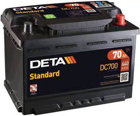 Стартерная аккумуляторная батарея; Стартерная аккумуляторная батарея DETA DC700