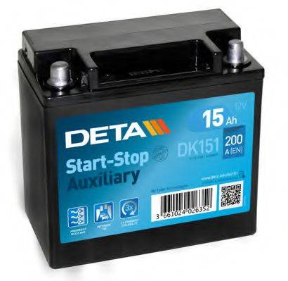 Стартерна акумуляторна батарея; Стартерна акумуляторна батарея DETA DK151