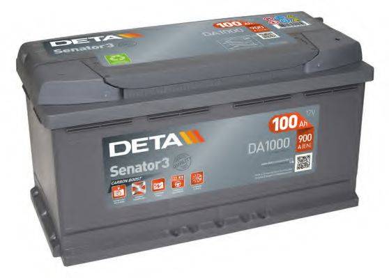 Стартерна акумуляторна батарея; Стартерна акумуляторна батарея DETA DA1000