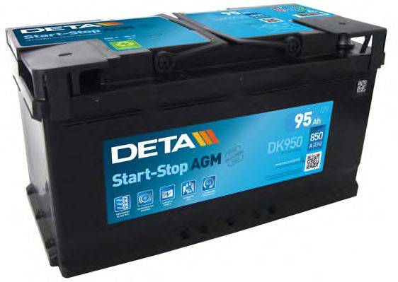Стартерна акумуляторна батарея; Стартерна акумуляторна батарея DETA DK950