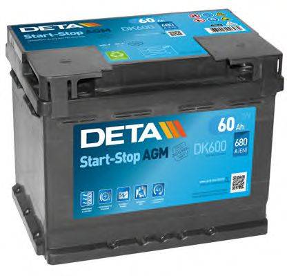 DETA DK600 Стартерная аккумуляторная батарея; Стартерная аккумуляторная батарея