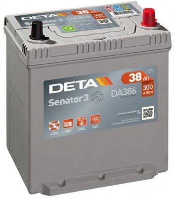 Стартерна акумуляторна батарея; Стартерна акумуляторна батарея DETA DA386