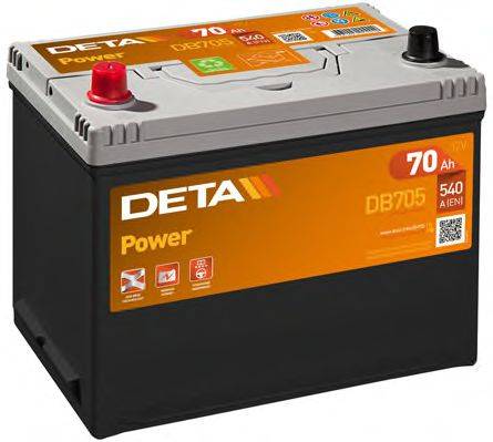 Стартерная аккумуляторная батарея; Стартерная аккумуляторная батарея DETA DB705