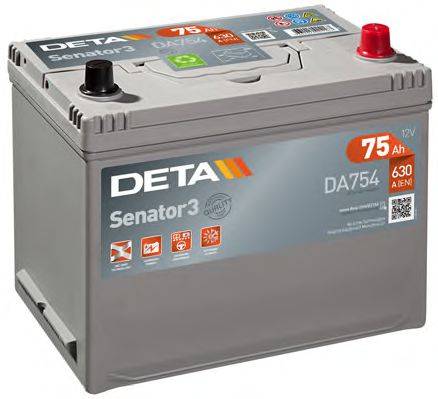 Стартерна акумуляторна батарея; Стартерна акумуляторна батарея DETA DA754