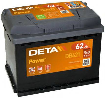 Стартерна акумуляторна батарея; Стартерна акумуляторна батарея DETA DB621