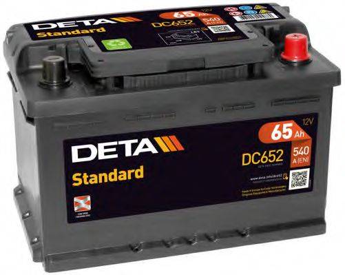Стартерна акумуляторна батарея; Стартерна акумуляторна батарея DETA DC652