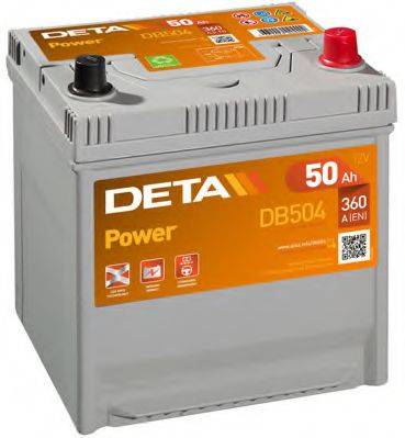 Стартерна акумуляторна батарея; Стартерна акумуляторна батарея DETA DB504